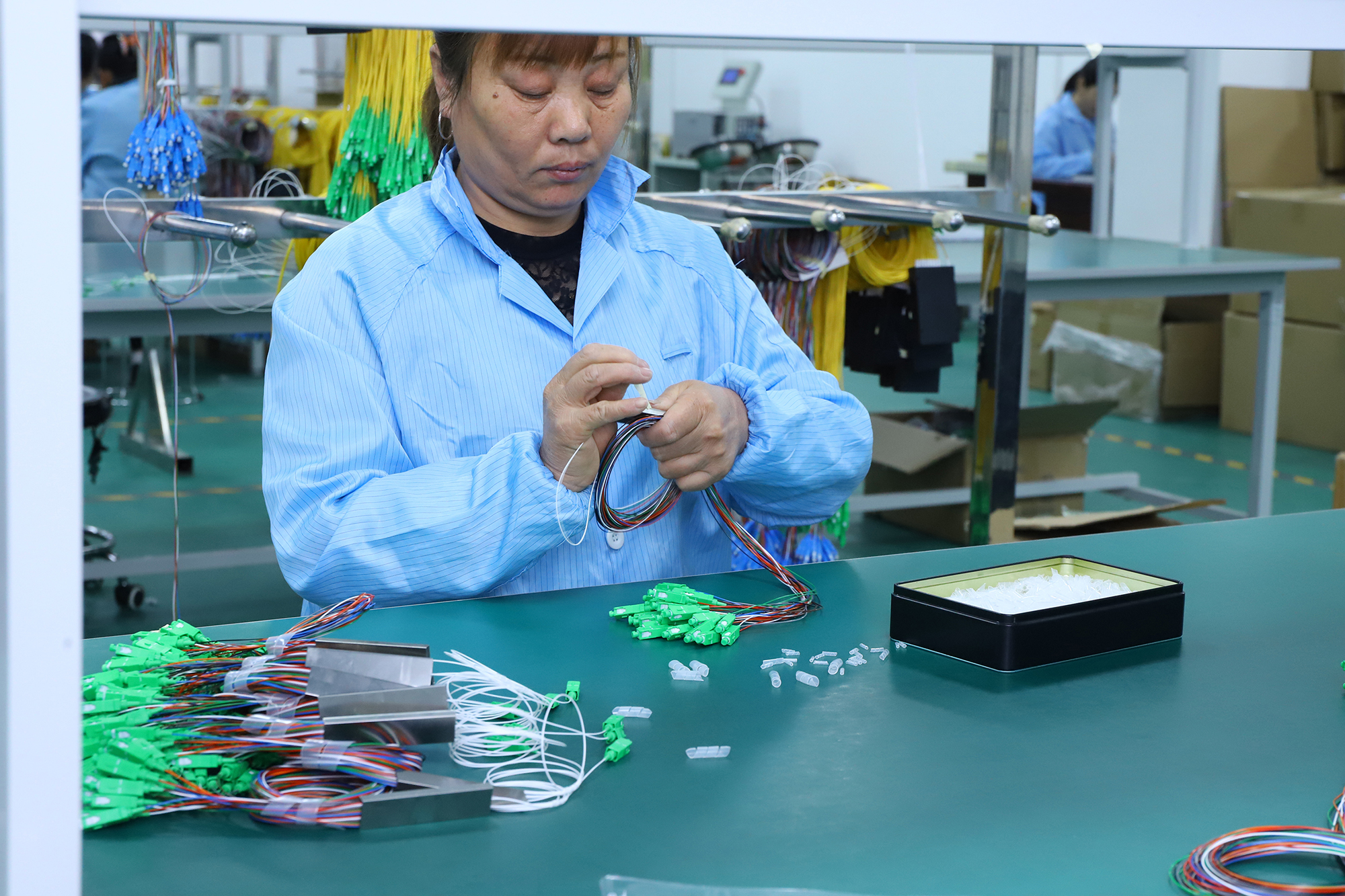 1x16 ABS Box PLC Splitter para Pon Networks 