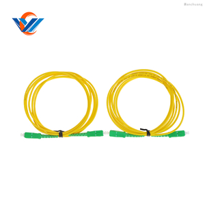 Anhui Wangchuang 70M LC/LC cable de conexión de fibra monomodo OS1 dúplex SM 9/125 amarillo LSZH cable de conexión de fibra óptica Cable de conexión de fibra óptica