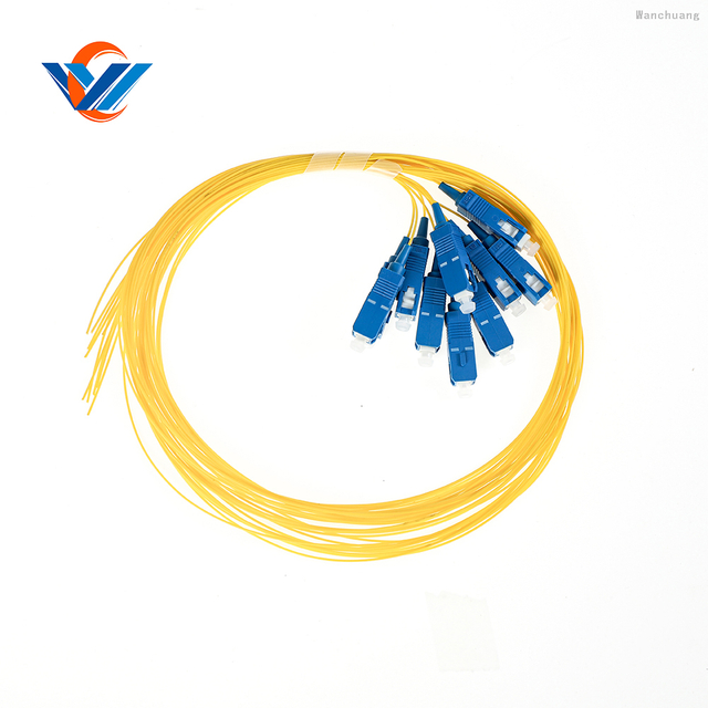 12 color 0.9 mm SC LSZH Fiber Pigtail Optics